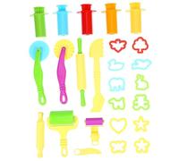 Angoily 20 Piezas Kit de Herramientas para Plastilina Accesorios Extrusores Colores Aleatorios Utensilios para Manualidades y Juego Educativo Color Aleatorio