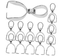 Angoily 20 piezas Pinzas Inoxidable para Colgantes Broches Conectores para Collares y Pulseras Cierres Duraderos para Fabricación de Joyería DIY