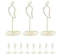 Angoily 20 Piezas Porta Tarjetas de Lugar Clip de Pimiento Dorado, 20 Piezas para Decoración de Fiestas Temáticas de Cocina, Soporte para Tarjetas en Concursos Gastronómicos y Eventos