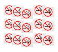 Angoily 20 Unidades Señal Adhesiva de No Fumar de Papel Fácil Aplicación para Áreas Públicas y Hoteles, Letrero de Pared Prohibido Fumar Autoadhesivo