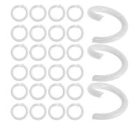 Angoily 200 Anillas Metálicas Abiertas para Encuadernación Pequeñas de 02 Pulgadas Color Blanco Pack de 200 Unidades Resistentes para Tarjetas Didácticas Carpetas y Organizadores