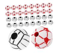Angoily 200 Piezas Pulsera De Acrílico Cuenta De Fútbol Manualidades Diy Perlas Hacer Pulseras De Cuentas De Voleibol Pulsera De Cuentas De Bricolaje Collar De Bricolaje Perlas Sueltas