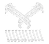 Angoily 20piezas Clips Transparentes para Cortinas De Ventana Reemplazo De Sujetadores De Valance Accesorios para Persianas Horizontales Clip Oculto para Persianas Sombra Plisada