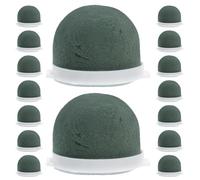 Angoily 24 Bloques Mini Redondos de Espuma Floral para Arreglos de Flores Secas y Húmedas Soporte Reutilizable para Manualidades Bodas y Decoración de Mesas Botellas de Vino