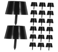 Angoily 24piezas Almohadillas De Goma para Pies De Muebles Negras Antideslizantes Absorción De Vibraciones Protectores De Suelo para Mesas Sillas y Armarios
