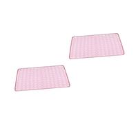 Angoily 2piezas Alfombrilla Refrescante para Mascotas Alfombra De Enfriamiento para Gatos y Perros Diseño Chic y Duradero para Verano Color Rosa