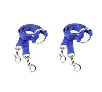 Angoily 2piezas Correa Doble De Nylon para Perros Traje De Paseo y Control De Mascotas para Perros Pequeños Color Azul