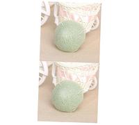 Angoily 2piezas Esponjas Exfoliantes Faciales De Limpieza Profunda Para Piel Grasa y Propensa Al Acné Naturales Verde Matcha