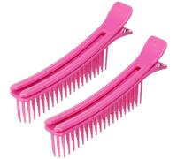 Angoily 2piezas Multi-function Hairdressing Clips Large Salon Cutting and Dying Styling Hair Layering Clips Portable Hair Sectioning Accessories for Home and Professional Use