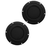Angoily 2piezas Repuesto para Diafragma Redondo de Subwoofer Radiador Pasivo de Membrana de Goma Accesorio para Reparación de Altavoz Sala de Estar