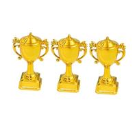 Angoily 3 Adornos para Tarta Forma de Trofeo Decoración para Cupcakes y Postres Seguro Colores Vivos y Brillantes Pack de 3 Piezas Adecuado para Fiestas y Celebraciones de Competición