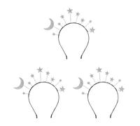 Angoily 3 Diademas De Estrella Y Luna Con Purpurina Y Cristales De Diosa Para Mujer Para Novia Cumpleaños Boda Princesa Disfraz De Luna Accesorios Para Fiesta De Cosplay