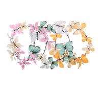 Angoily 3 Enredaderas Decorativas Falsas Mariposas, Guirnalda de Flores Artificiales de Plástico y Alambre, Fácil de Montar para Decoración de Ventanas y Hogar