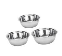 Angoily 3 Piezas Bol de Acero Inoxidable para Uso Médico y Laboratorio, Fácil Limpieza, Protección Ambiental, Color Plata, Adecuado para Salones y Procedimientos Clínicos
