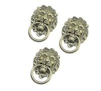 Angoily 3 piezas Decoración para Funda Móvil con Cabeza de León Retro Accesorio de Aleación para Personalizar Carcasa Adhesivos Creativos para Mujeres Color Dorado