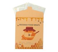 Angoily 3 Piezas Envoltorios de Algodón y Beeswax Reutilizables de Cera de Abejas para Conservar Alimentos Frescos, Prácticos y Fáciles de Usar Hogar