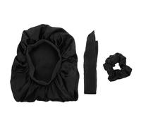 Angoily 3 Piezas Gorro para Dormir de Satén Ligero Cuerda Creativa Cabello, Tejido de Seda Delicado y Costuras Ordenadas para Mujeres que Cuidan Su Cabello