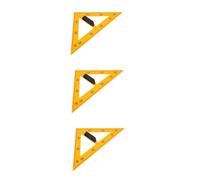 Angoily 3 Piezas Herramienta de Enseñanza Triángulo Magnético con Mango Desmontable para Pizarra Accesorio Educativo Versátil para Clases de Matemáticas y Ciencias Amarillo