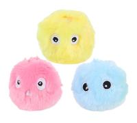 Angoily 3 Piezas Juguete Interactivo para Gatos Pelota de Peluche y Sonido Inteligente, Material Felpa Suave para Atraer la Atención de Tu Mascota en Casa