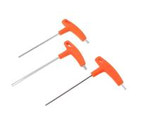 Angoily 3 Piezas Llaves Hexagonales con Mango T Ergonómico Llave Allen de Brazo para Mecánico y Reparación Casa Herramientas Portátiles para Bicicletas y Muebles
