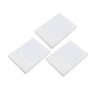 Angoily 3 Piezas Papel de Gráfico de Plano de para Ejercicios Matemáticos y Geometría para Estudiantes y Profesores Color Blanco