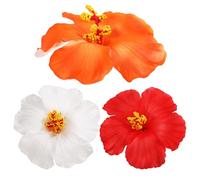 Angoily 3 Piezas Pinzas Cabello Flores Hawaianas de Eva, Horquillas Cómodas y Fáciles de Usar para Niñas y Mujeres en Vacaciones y Fiestas