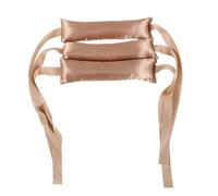 Angoily 3 Rulos sin Calor para Cabello Largo y Rizado de 27, Cinta Suave y Ligera para Ondas Grandes y Volumen sin Daños, Set de 3 Unidades Dorado para Uso Nocturno y Viajes