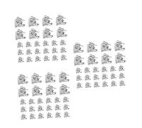 Angoily 3 Series Accesorios Para Gorros De Medico Baratijas Pulseras De Dijes Encanto Bandas Adornos Para Hechizas Amuletos Artesanales De Graduación Plata 50 Piezas*3