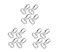 Angoily 3 Series Mosquetones De Metal con Rápida Ganchos De para Correas De Bolso Mochilas Y Llaveros Diseño Giratorio Completo Antideslizante Y Portátil Resistente 4 Piezas X 3
