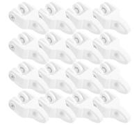 Angoily 30 Ganchos para Riel de Cortina de PVC, Rodillos Deslizantes Silenciosos Nano, Portador de Riel Corredizo, Accesorios para Cortinas, Pack de 30 Unidades, Uso Doméstico