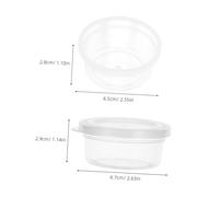 Angoily 30 Piezas Unidades Cajas Redondas Plásticas Transparentes con Tapa Organizador Compacto para Manualidades Joyería y Pequeños Accesorios Sellado Hermético Duraderas y Ligeras