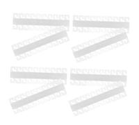 Angoily 300 piezas Ganchos Transparentes Adhesivos Autoadhesivos para Exhibición Profesional PVC Claro para Etiquetas Colgantes Tiendas y Estantes