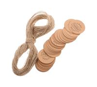 Angoily 300piezas Etiquetas de Obsequio de Papel Kraft con Cuerda Etiquetas para Cajas de Embalaje y Sobres Decorativas para Bodas y Pequeñas Empresas