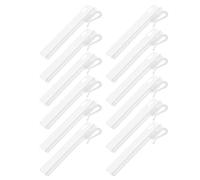 Angoily 35 Ganchos Ajustables para Cortinas Plisadas de 75 CM Clips de Plástico para Cinta Gruesa Sistema de Trinquete para Cortinas de Ventana Ducha y Puerta Juego de 35 Piezas
