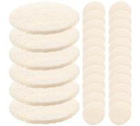 Angoily 36 Discos Exfoliantes Faciales de Lufa Natural 55X55 CM Esponja Vegetal para Exfoliación Suave Estropajo Multiuso para Rostro Ducha y Limpieza