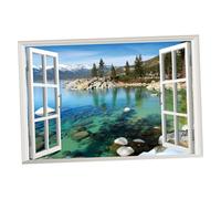 Angoily 3d Etiqueta De La Pared Ventana Falsa Calcomanías De Pared De Ventana 3d Etiqueta De La Pared Ventana Abierta Arte De La Pared De Bricolaje 3d Fondo De Pantalla Abrir La Ventana