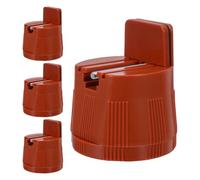 Angoily 4 Almohadillas Elevadoras para Patas de Muebles Ajustables 6-8 Cm, Antideslizantes y Silenciosas Abrazadera, Protectores Marrones para Mesa, Silla, Sofá y Escritorio, Niveladores