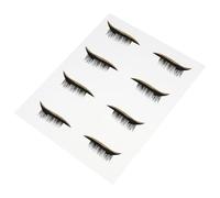Angoily 4 Pares de Cintas Adhesivas para Delineador de Ojos Resistente al Agua Brillo Dorado Pegatinas para Pestañas Autoadhesivas para Maquillaje de Ojos Fáciles de Usar para Realzar
