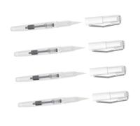 Angoily 4 piezas Bolígrafos de Caligrafía con Punta de Nylon Suave Recargables para Acuarela y Dibujo Preciso Ligeros y Portátiles para Estudiantes y Artistas