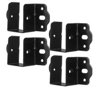 Angoily 4 Piezas de Soporte de Riel de Cama de Metal Sujetadores de Riel de Cama de Hierro Hebillas de Bisagra de Cama Hebillas de Bisagra Engrosadas para Piezas de Muebles de Cama