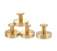 Angoily 4 Piezas Gancho Inoxidable con Ventosa sin Taladro Resistente y Duradero para Colgar Ropa y Accesorios Baño Cocina y Dormitorio de Dorado