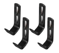 Angoily 4 Piezas Ganchos de Metal Estructura Hueca Interior con Revestimiento de Pvc Resistentes y Versátiles para Escalera de para Dormitorios y Garajes