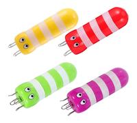 Angoily 4 Piezas Herramienta de Francés Plástico Duradero Mini Telar de Abeja para Principiantes Kit Manual para Bufandas Suéteres y Proyectos Tubulares de DIY