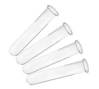 Angoily 4 Piezas Jarrón de Vidrio para Propagación Hidropónica de Plantas, Tubo de Ensayo Pequeño Resistente y Decorativo para Mesa y Cocina