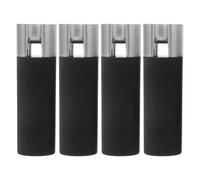 Angoily 4 Piezas Perillas de Cordón para Persianas de Ventana 4 Piezas Negras Peso Antirruido, Tirador de Plástico Esmerilado para Fijar y Estabilizar Cortinas en Hogar