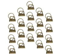 Angoily 40 Piezas Clips para Extremos de Cinta, Cierres de Sujeción para Extremos de Correas de Hierro, 25mm, Verde, para Llaveros de Muñeca y Proyectos de Manualidades