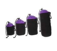 Angoily 4piezas Bolsas De Almacenamiento para Lentes De Cámara Protector y Acolchado De Varios