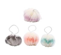 Angoily 4piezas Flores De Baño Bolas De Baño Flexibles Mix Color Para Utensilios Ducha