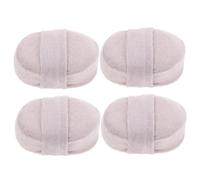 Angoily 4piezas Guantes De Baño De Lufa Esponjas Exfoliantes Naturales Para Ducha Paquete Gris Para Spa y Baño Para Hombres y Mujeres