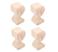 Angoily 4piezas Patas De Madera para Sillas De Mesa Patas Reutilizables Duraderas y Fáciles De Instalar